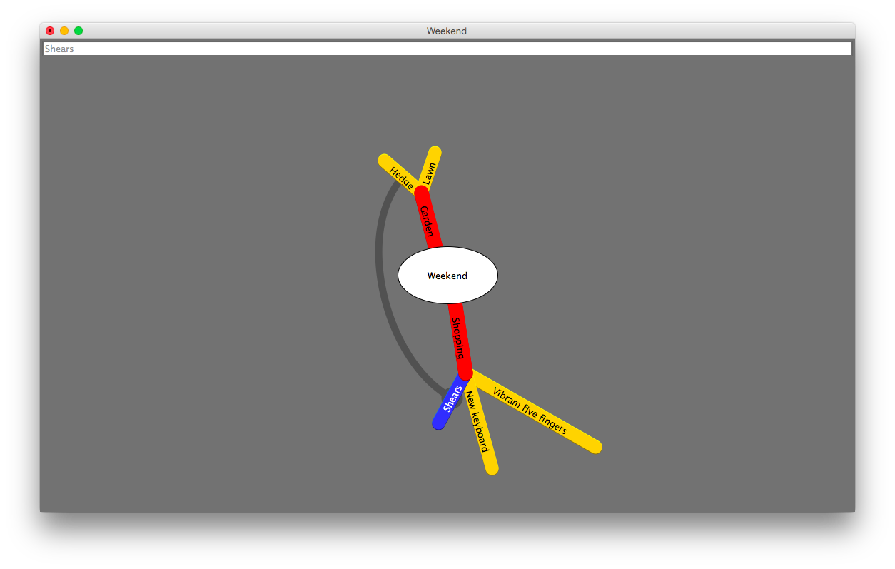 Click-drag to create a cross-link