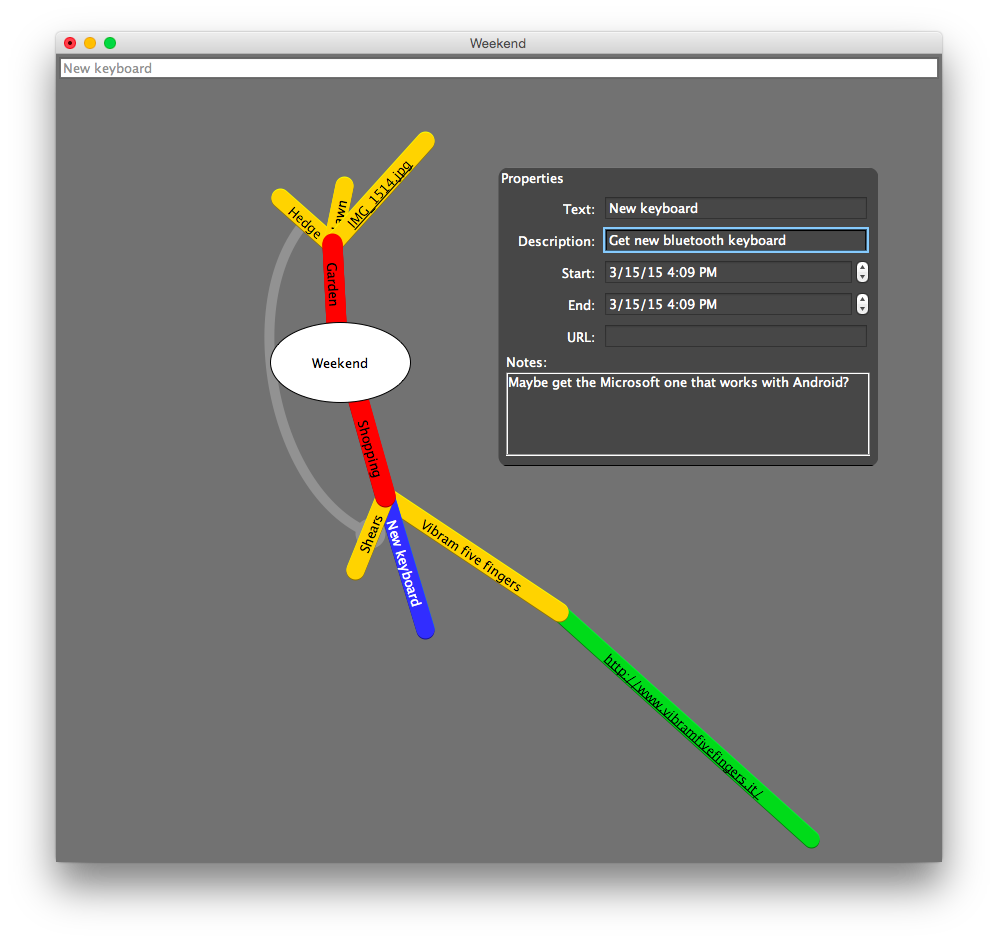 SHow information with CTRL-I